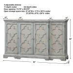 Sophie 4 Door Cabinet Dining Storage Cream 21