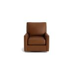 True Custom™ True CustomÂ® Leather Track Arm Swivel Chair Chairs Bassett Furniture 7
