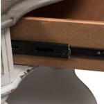 Magnolia Manor Round Cocktail Table Cocktail & Coffee Tables Antique White & Weathered Bark 23