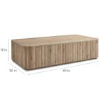 Andora Rectangular Plinth Cocktail Table Cocktail & Coffee Tables Andora Warm Grey 13