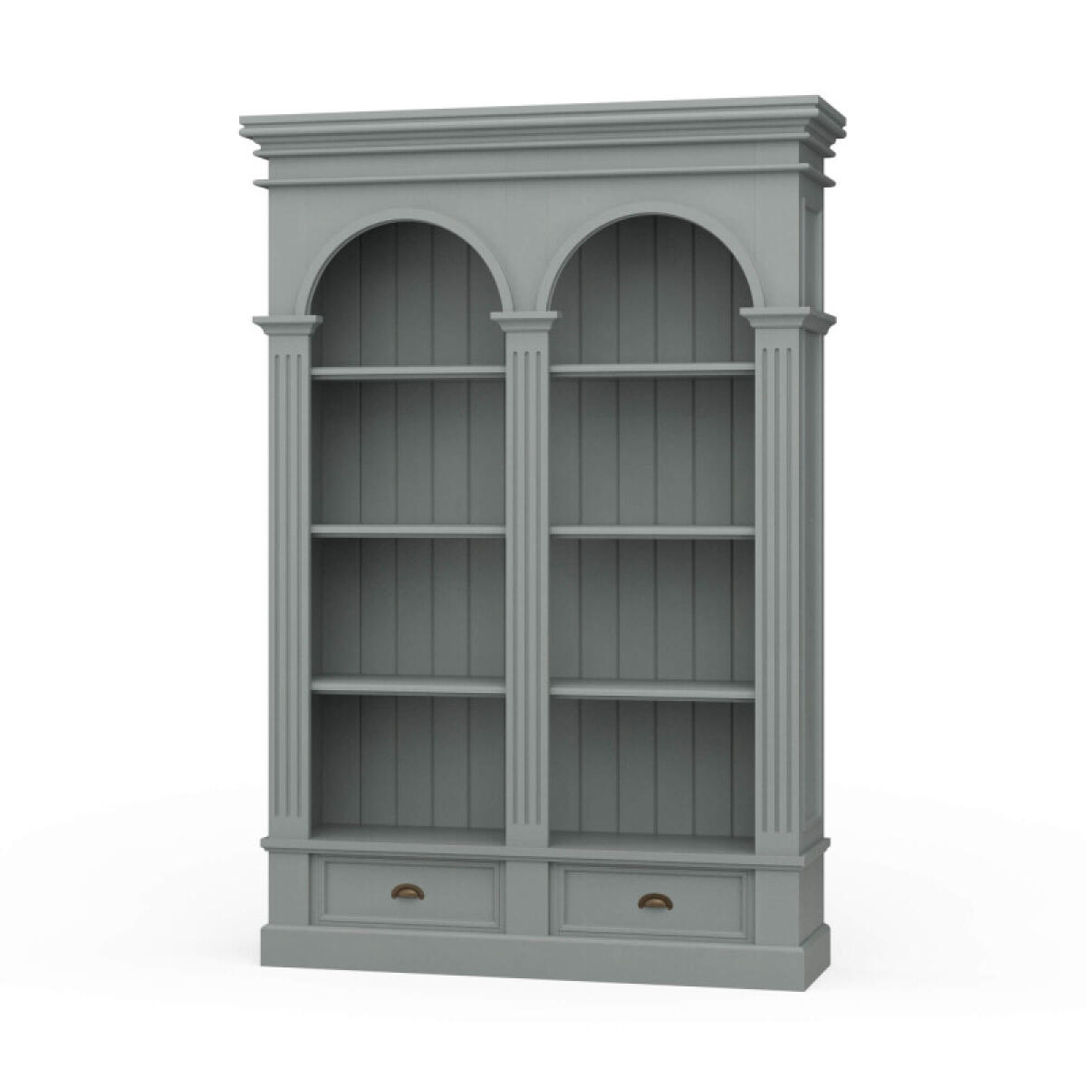Roosevelt Double Arch Bookcase Bookcases Blue 2 Roosevelt Double Arch Bookcase Bookcases Blue 2