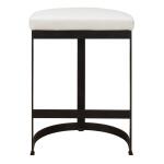 Ivanna Counter Stool, Black - White - Image 6