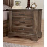 Cool Rustic Nightstand – 3 Drawers Nightstands Brown 24