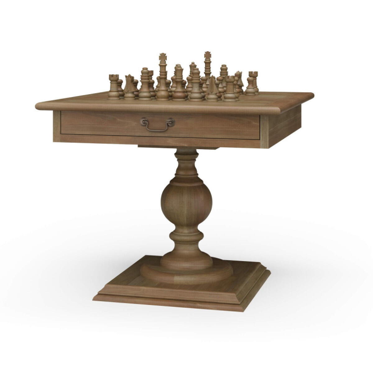 13a92e757b867bdc11b810c63ef178ce Gloucester Chess Table W/ Drawer - Image 1