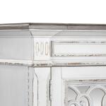Abbey Park Mirrored Door Chest Chests Antique White & Weathered Brown 19