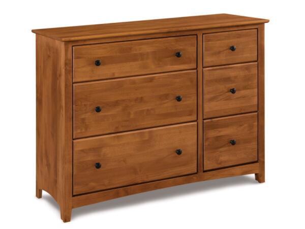 Shaker 6 Drawer Combo Dresser Dressers Archbold Furniture 2