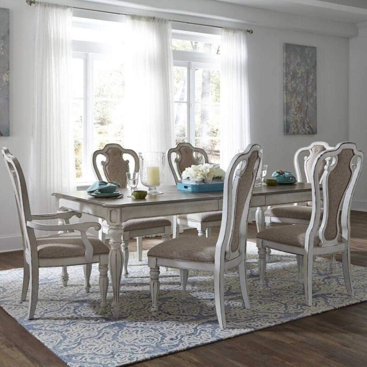 13ca955cf07035cfa0972841ed322c70 Magnolia Manor 7 Piece Rectangular Table Set - Image 1