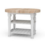 Farmhouse Butcher Block Kitchen Island