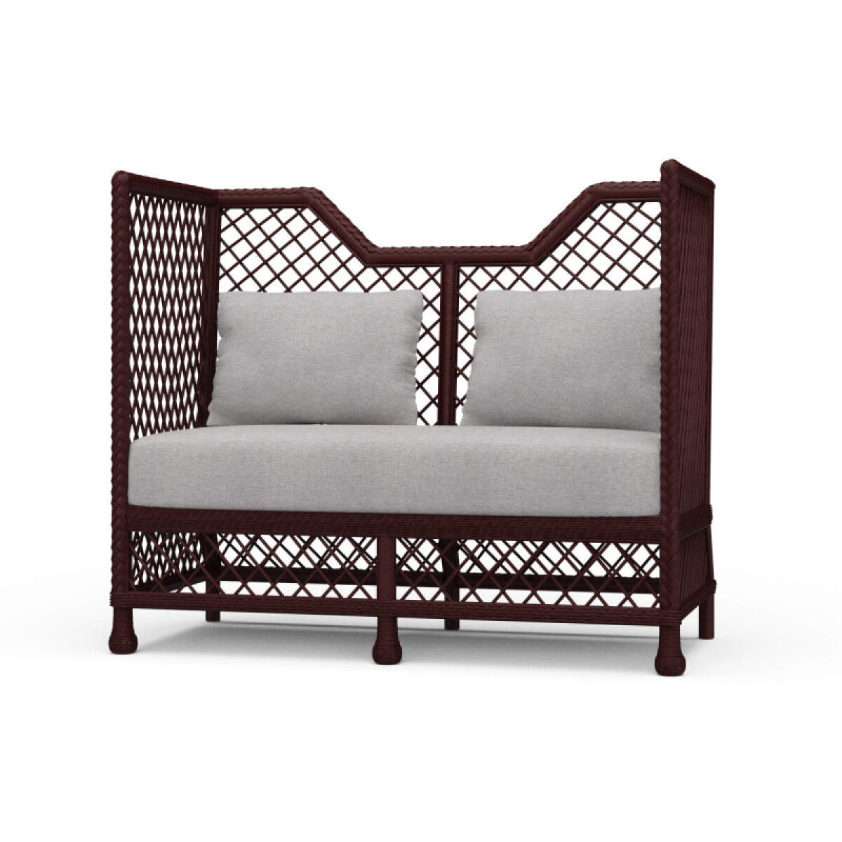 141539d0743283f6bbefd14cf24e71bb Rabana High Back Rattan Loveseat - Image 1