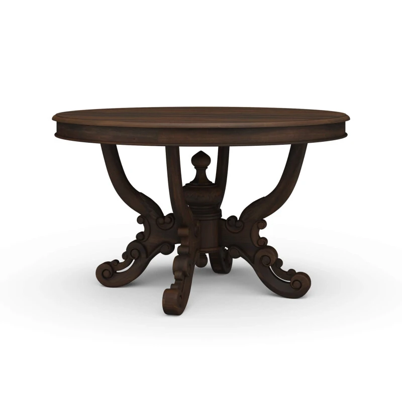 1451422411a3ec8b77d768523d39669b Mandolin Dining Table W/ Solid Hardwood Top - Image 1