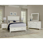 Maple Road Two-tone Queen Mansion Storage Bed Beds Beds 7