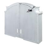 Magnolia Manor Entertainment Hutch Entertainment Stands Antique White & Weathered Bark 13