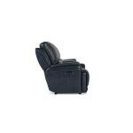 Burlington Leather Power Reclining Loveseat with Center Console Recliners Bassett Furniture 12