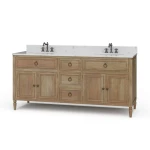 Cholet Double Vanity W/ Sink & Marble Top