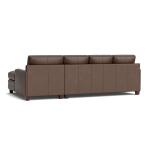 Carolina Leather Track Arm Chaise Sectional Sectionals Bassett Furniture 17