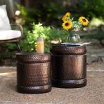 2 Piece Stockton Copper Stools - Image 5