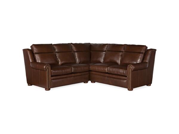 Sectionals 202 Reece Stationary Sectional with Two-Piece Back Sectionals Bradington-Young