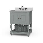 Jefferson Single Vanity W/ Sink & Marble Top