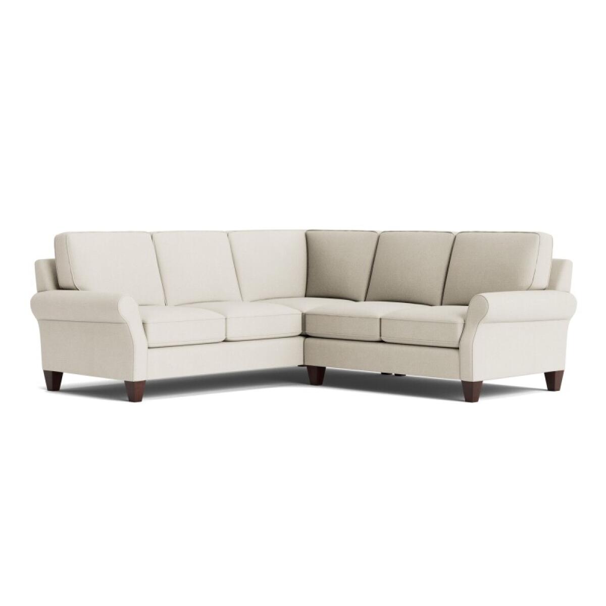 Davenport Roll Arm L-Shaped Sectional Sectionals Bassett Furniture 2 Davenport Roll Arm L-Shaped Sectional Sectionals Bassett Furniture 2