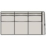 Sectionals 202 Reece Reclining Sectional with One-Piece Back Sectionals Bradington-Young 26