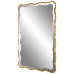 Aneta Mirror, Gold Mirrors Brown 12