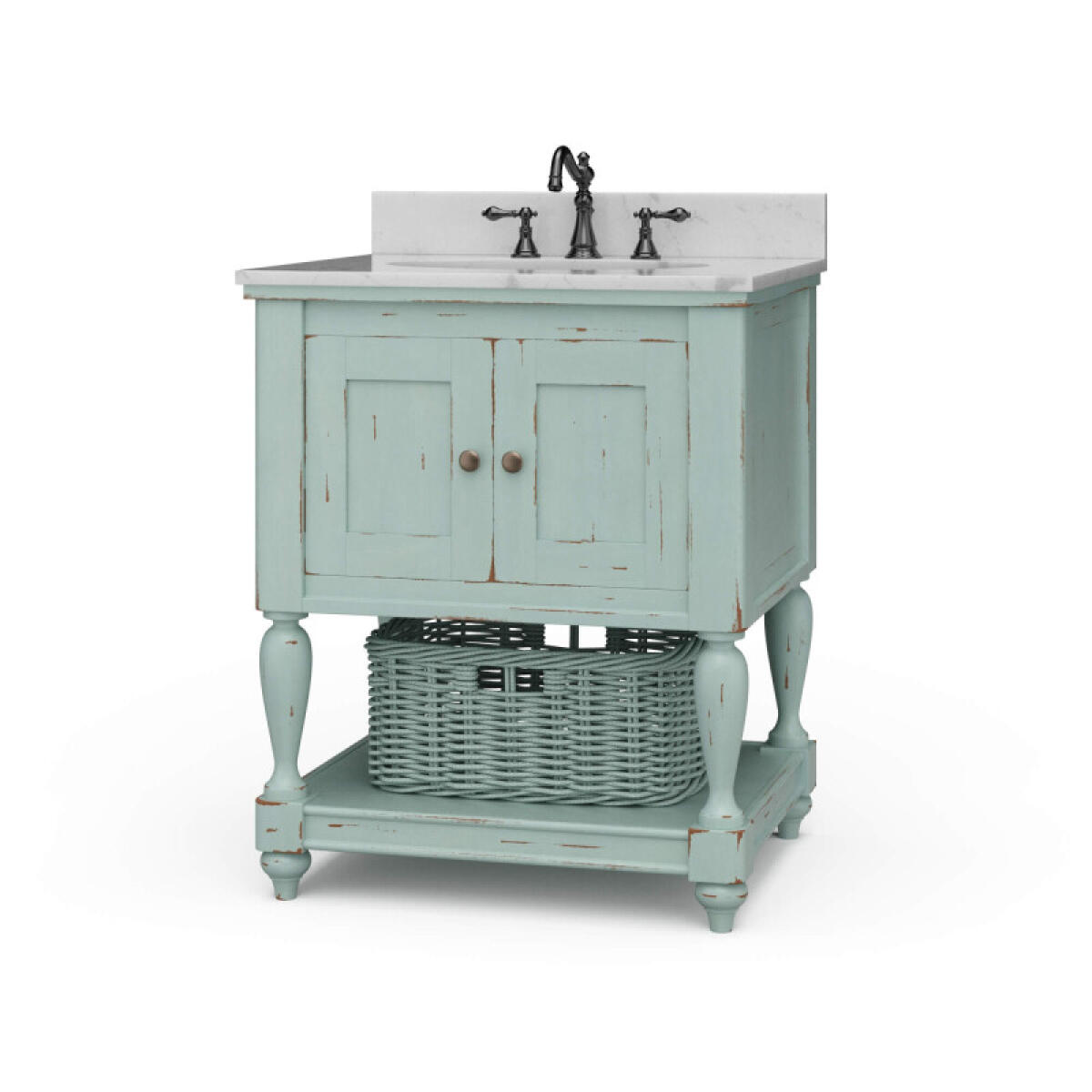 15a5d42a40b00d553b9d0260a839610c Jefferson Single Vanity W/ Sink & Marble Top - Image 1