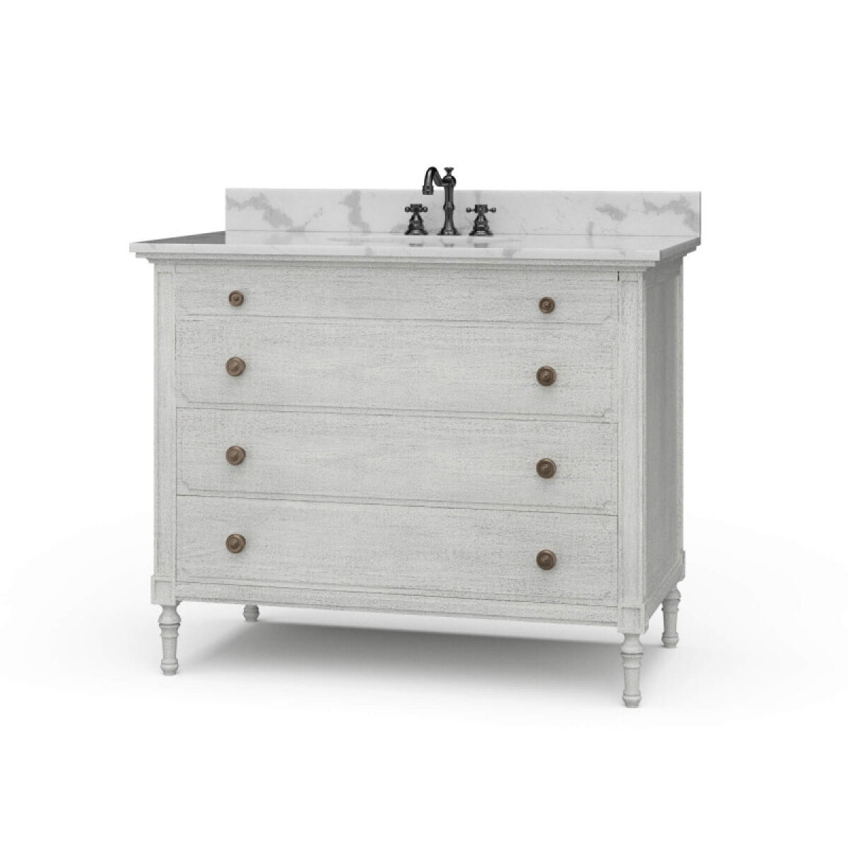 15b41dedf78889cf40103864e822d17d Carrington Single Vanity W/ Sink & Marble Top - Image 1