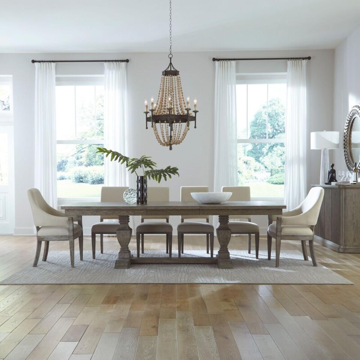 165947e978a7fcba69a3d26402916b03 Westfield 7 Piece Trestle Table Set - Image 1