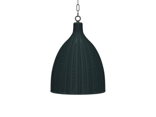 Hampton Rattan Pendant Small Lighting Blue