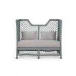 Rabana High Back Rattan Loveseat - Image 16