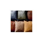 Dumont Leather Acre Forest Green Square Pillow Cover + Insert - Image 3