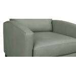 Emmett Leather Track Arm Lay Flat Manual Recliner - Image 7