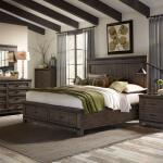 Thornwood Hills Queen Storage Bed, Dresser & Mirror, Night Stand