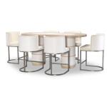 Complete Double Pedestal Counter Height Table - Image 6