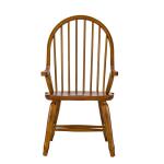 Treasures Bow Back Arm Chair – Oak Chairs & Benches Brown 16