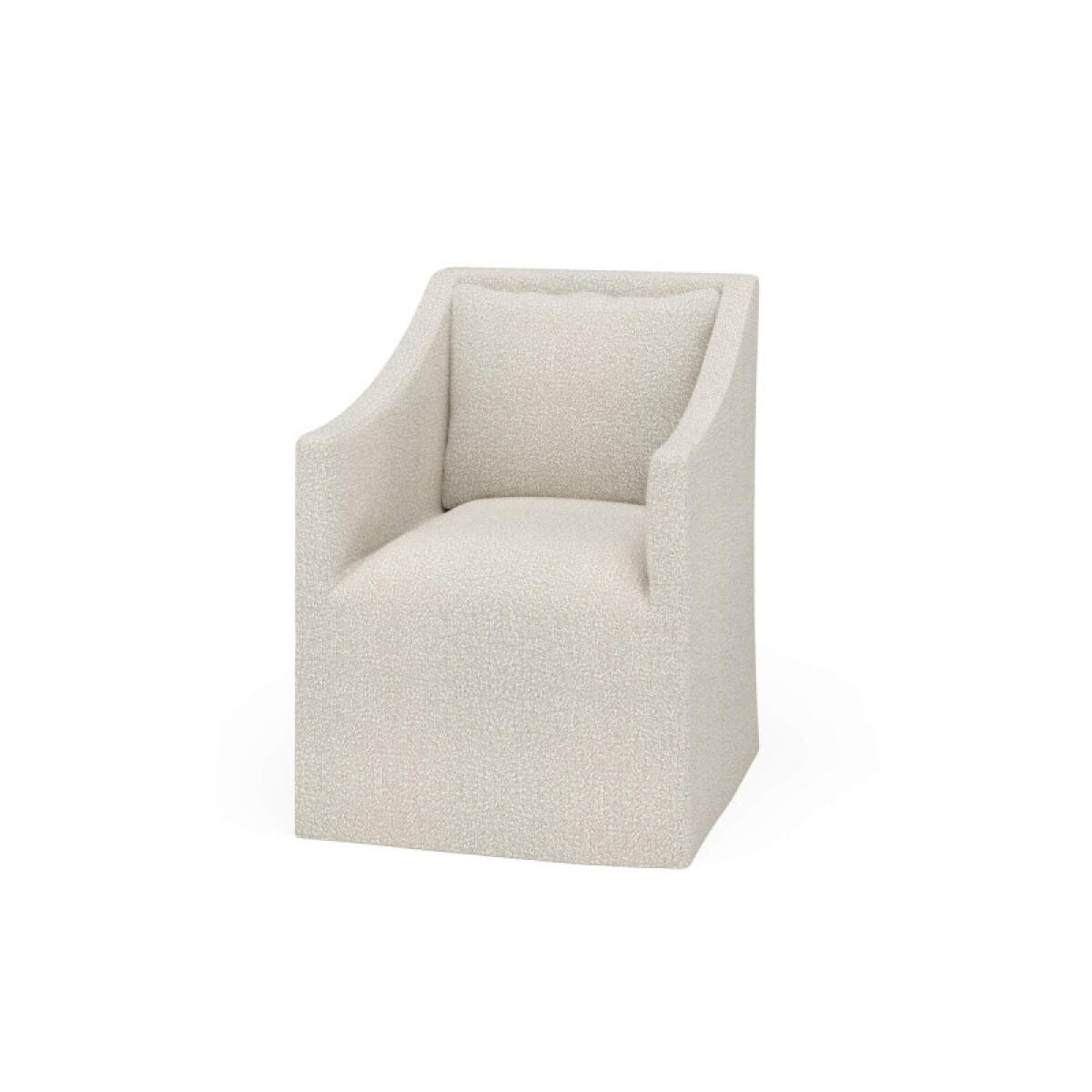 Zara Slipcovered Dining Chair W/ Arms Chairs & Benches Boucle Sand 2 Zara Slipcovered Dining Chair W/ Arms Chairs & Benches Boucle Sand 2