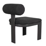 Bolster Back Outdoor Dining Chair, Charcoal Outdoor Dining Chairs Black 22