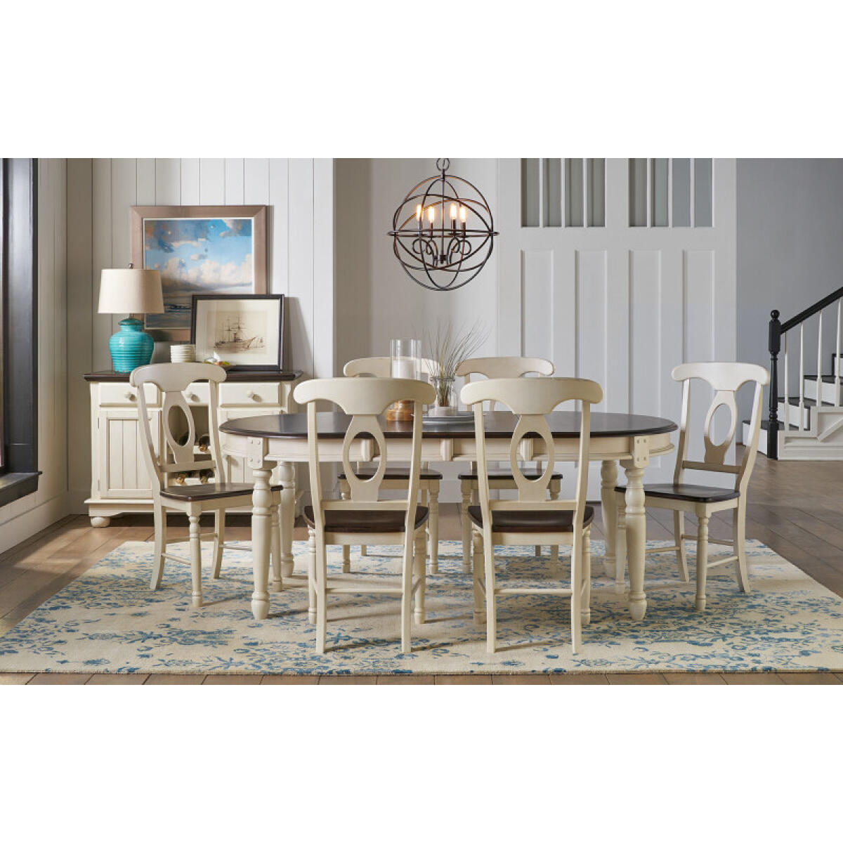 1740ca4a026afadadd1c35c8a7ca4101 British Isles Co Extending Leg Table - BRICO6310 - Image 1