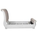Magnolia Manor Queen Uph Sleigh Bed Beds Antique White & Weathered Bark 15