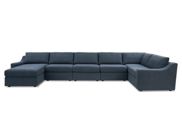 Blake Slope Arm U-Shaped Sectional Sectionals Bassett Furniture