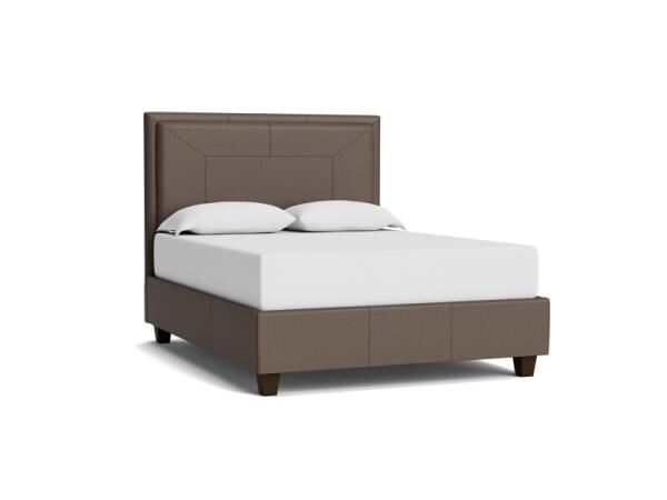 Manhattan Leather Upholstered Bed Beds Bassett Furniture