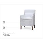 Bilboa Slipcovered Arm Dining Chair - Image 2