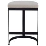Ivanna Counter Stool, Black - Beige - Image 7