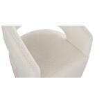 Aries Upholstered Dining Chair with Casters - Image 6