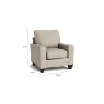 True Custom™ True CustomÂ® Leather Large Track Arm Accent Chair Chairs Bassett Furniture 11