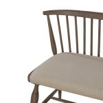 Americana Farmhouse Uph Seat Windsor Bench (RTA) Chairs & Benches Brown 19
