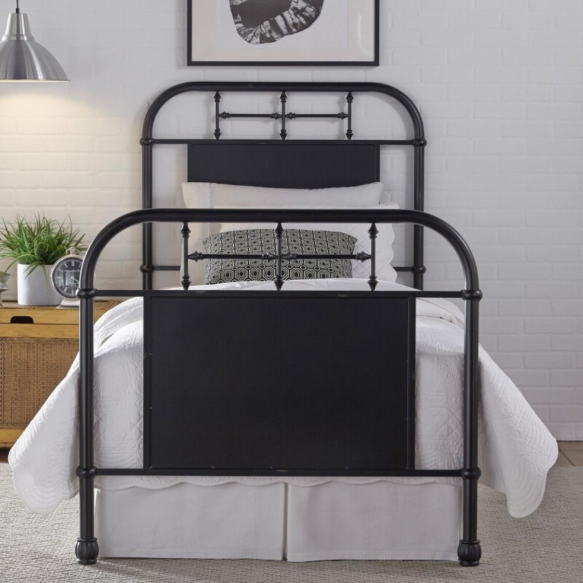 181ddf5d65cd2e6875b1e2ad8eabfd9d Full Metal Bed - Black - Image 1