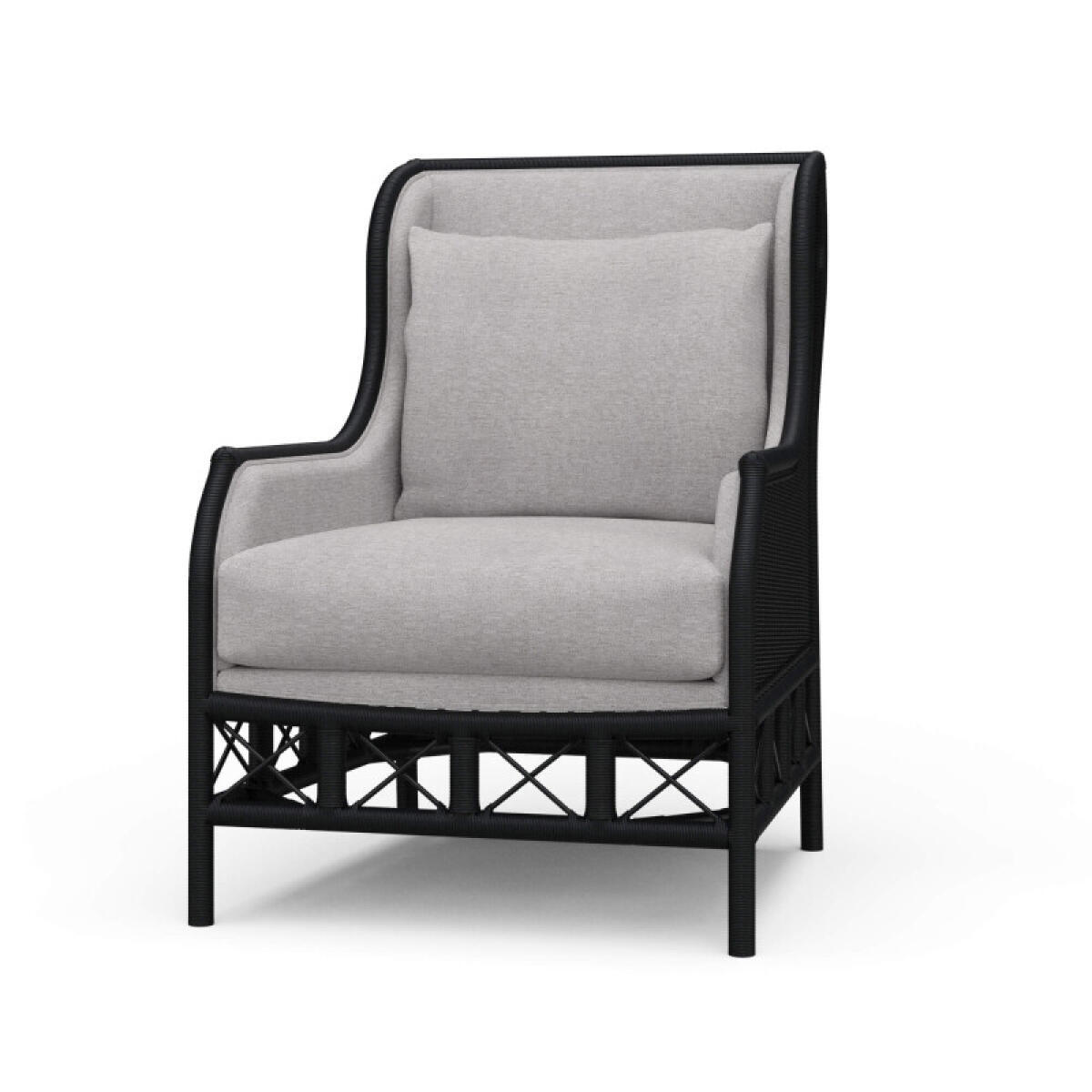 181ef4bbe7705f39889c193724673fda Hampton Rattan Wing Chair - Image 1