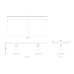 Sydney Rectangular Dining Table 96" - Image 8