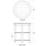 Luna Round 3 Tier Side Table - Image 10
